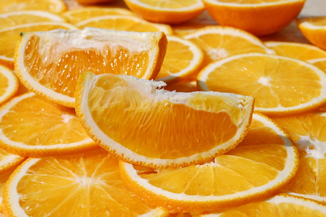 Rodajas de naranja, fuente natural de vitamina C