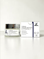 Crema de Noche Retinol LEVIKA - Producto con caja cosmética natural