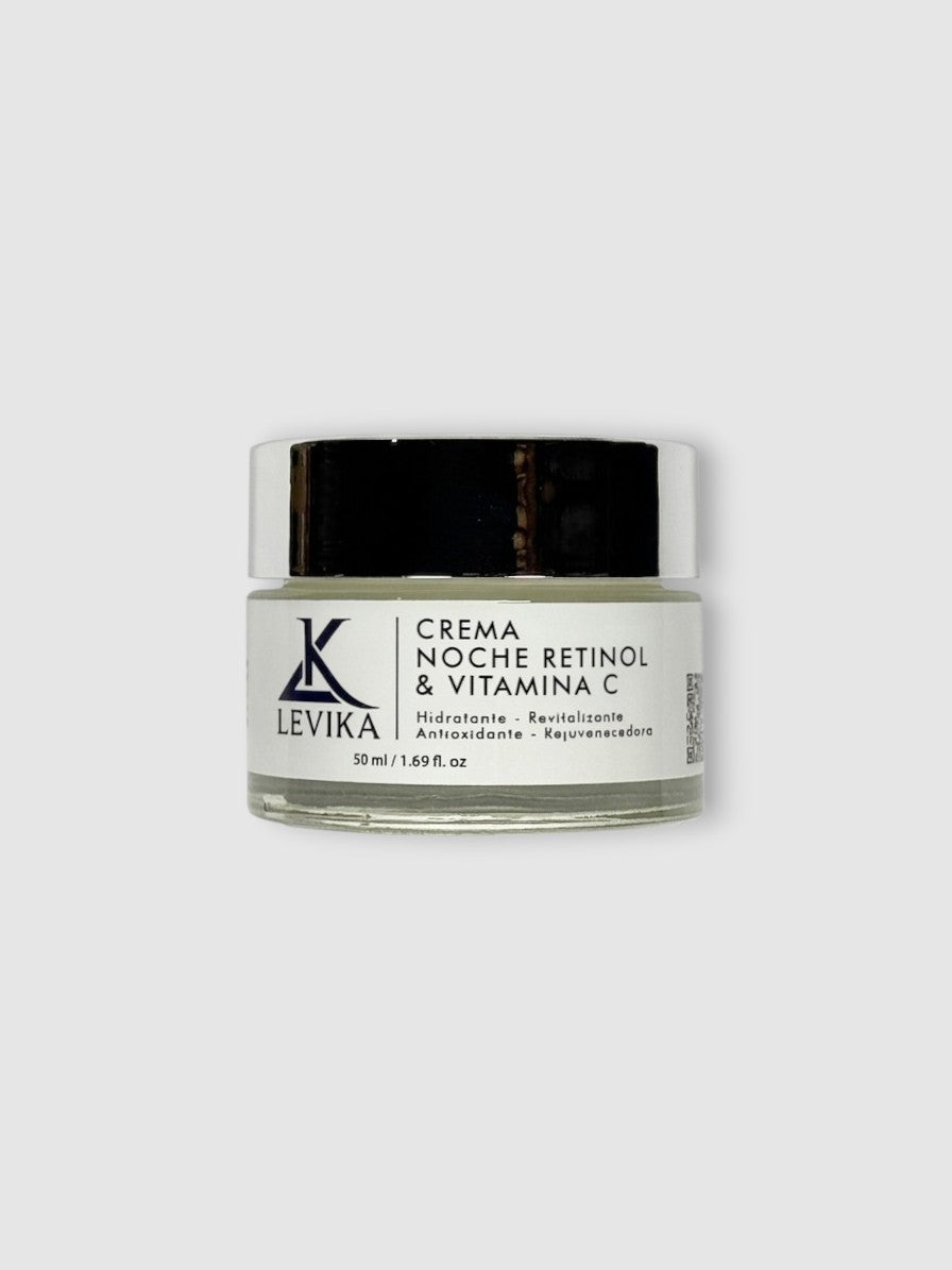 Crema de Noche Retinol y Vitamina C LEVIKA - Tarro 50ml antiedad