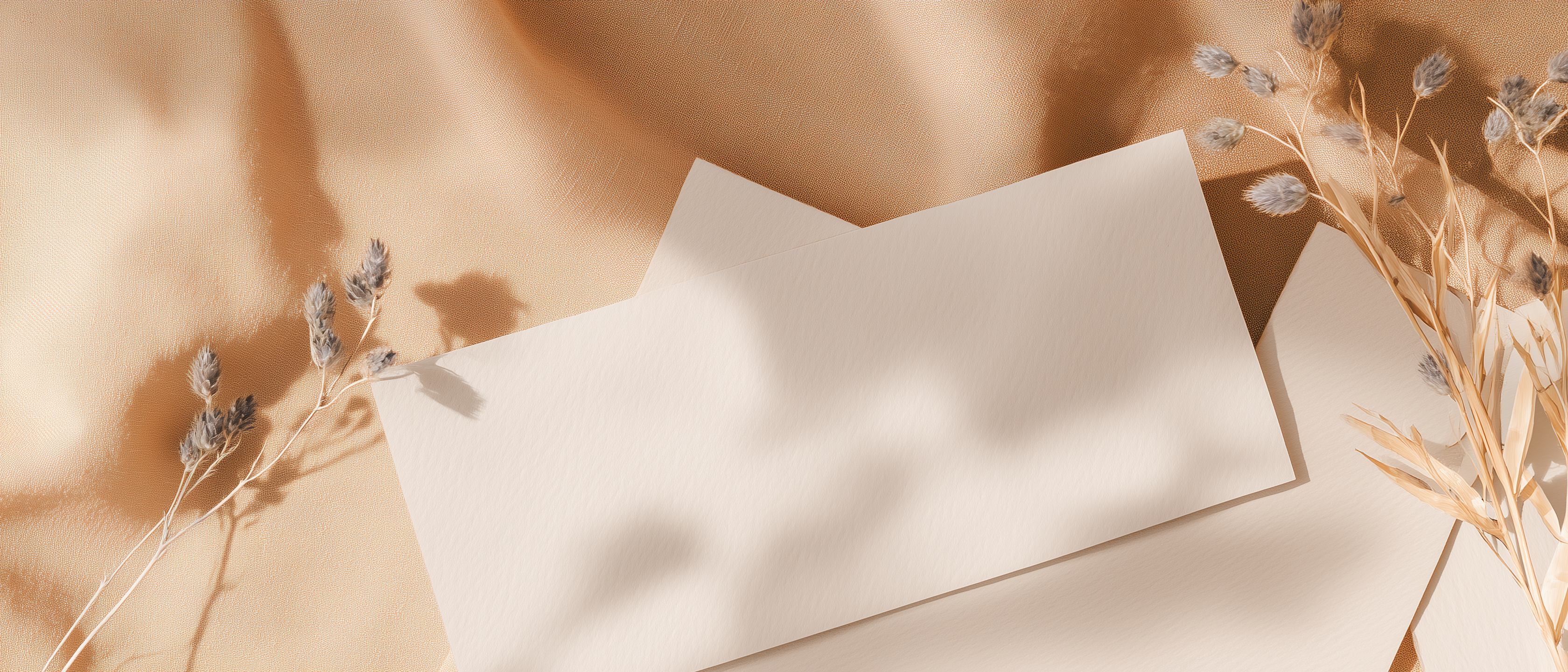 Banner decorativo páginas legales Levika - tonos beige naturales