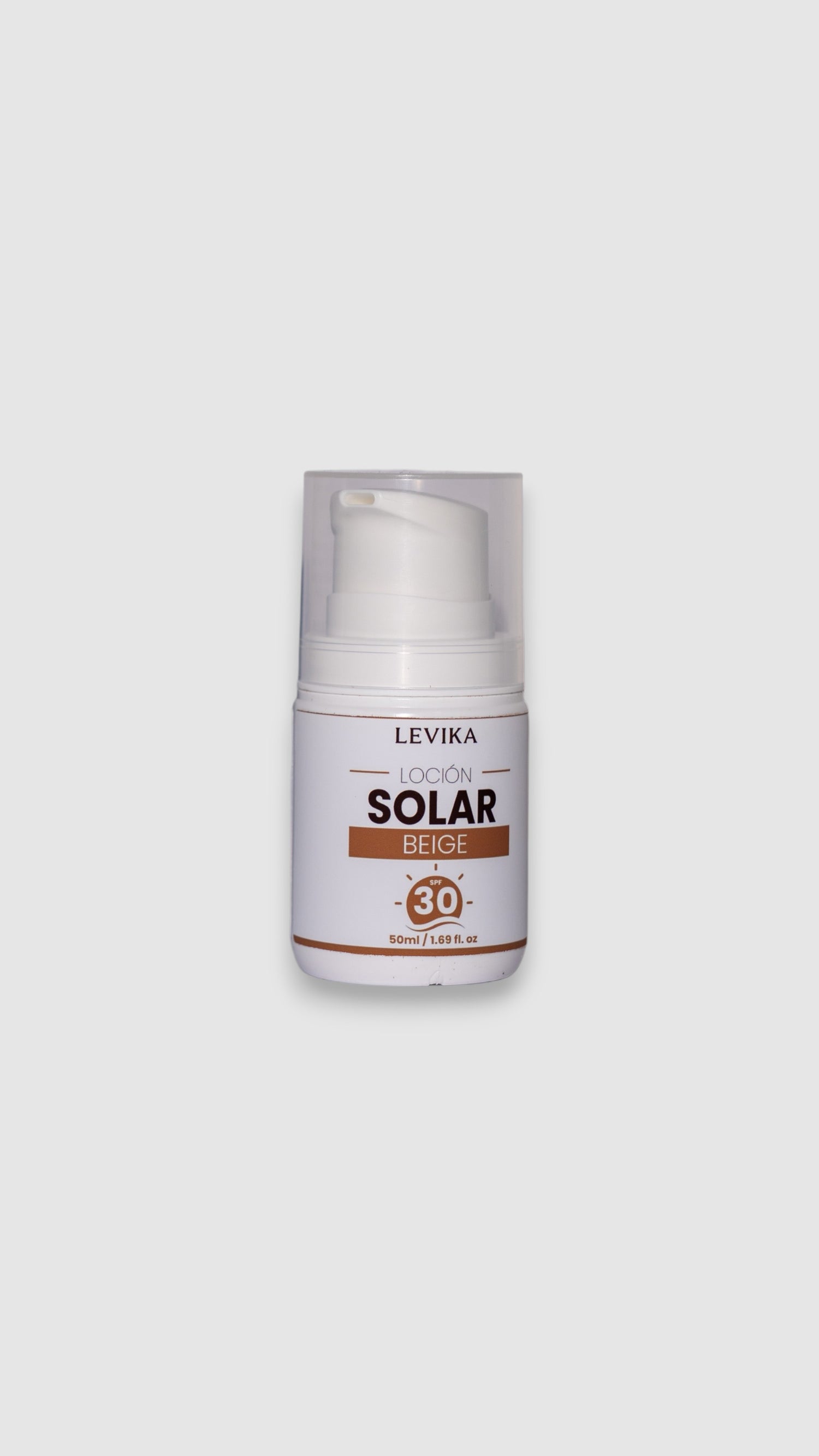 Loción Solar con Color SPF30 - LEVIKA cosmética natural